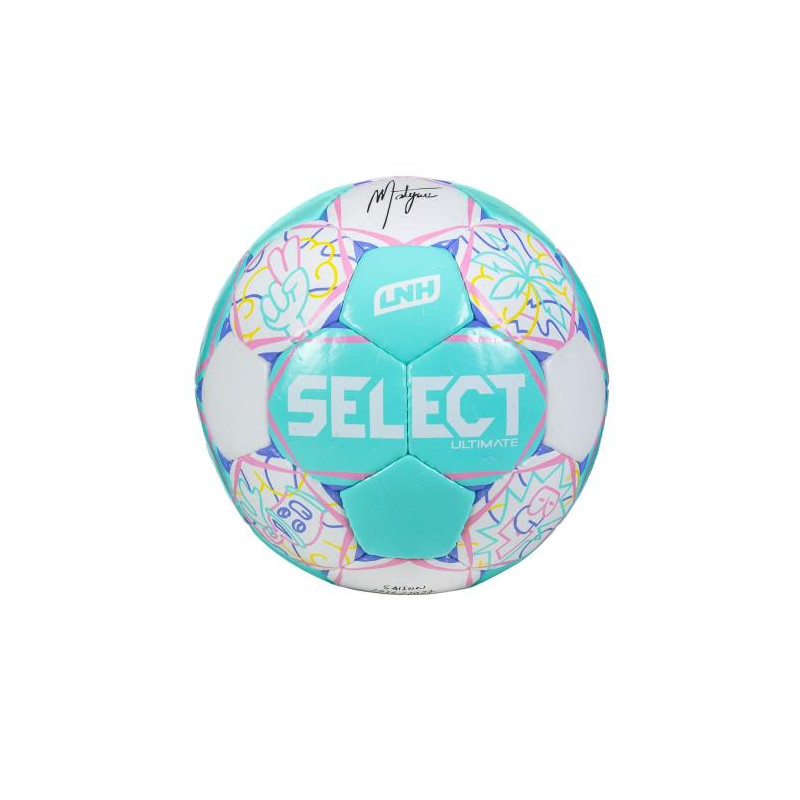 Ballon de handball Select Ultimate LNH V26/27 Select T2 blanc/vert