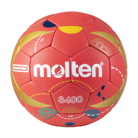 Lot 10 Ballons Handball Molten HX3400 T3 FFHB