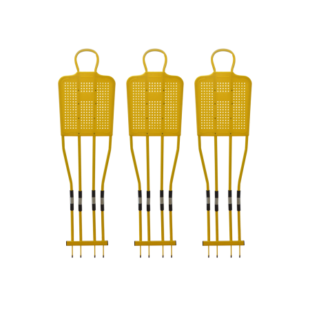 Kit 3 Mannequins Football Sporti 180 cm | Entraînement Précis