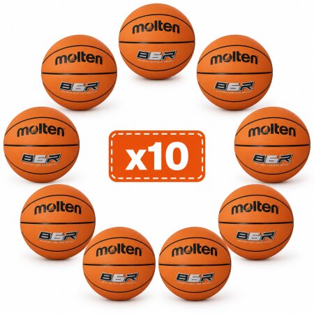 Lot de 10 ballons basket Molten ENTR. BR6 Molten T6