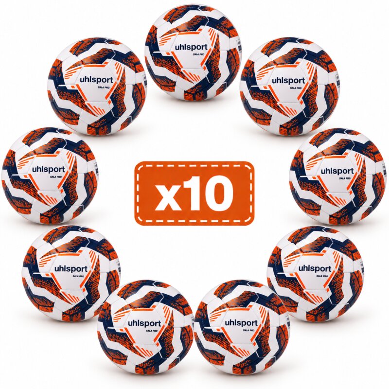 Lot de 10 ballons de futsal Uhlsport Sala Pro T4