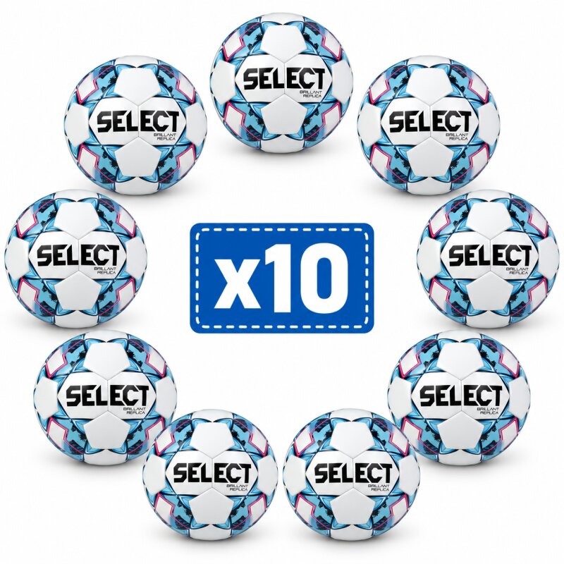Lot de 10 ballons football SELECT Replica T3 : entraînement performant avec contrôle précis