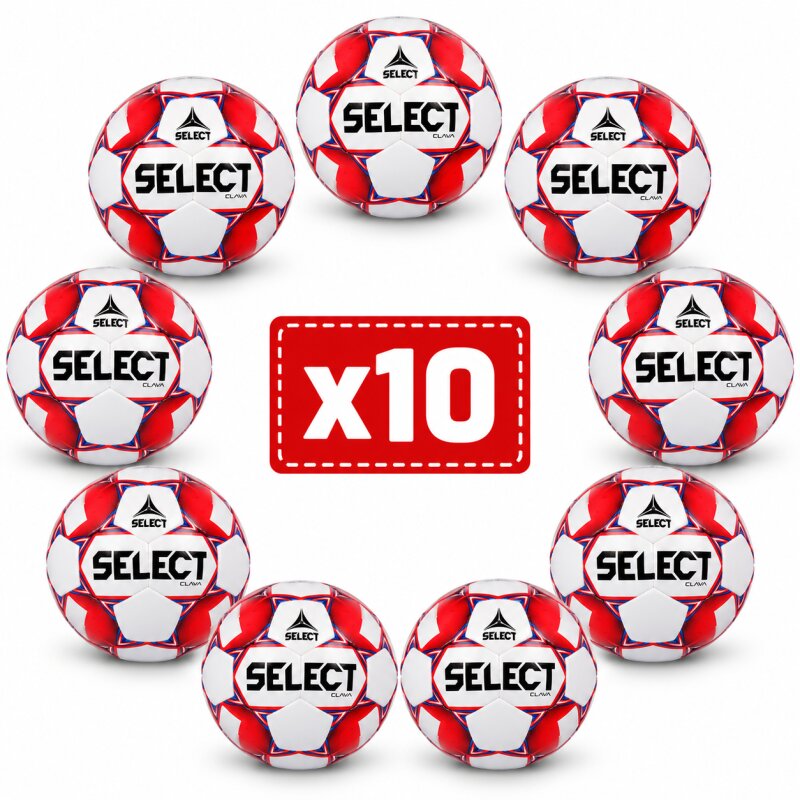 Lot de 10 ballons football SELECT CLAVA T5 – Équipement club performant et économique