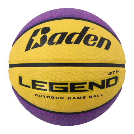Ballon de basketball Baden Legend Jaune/Mauve T5