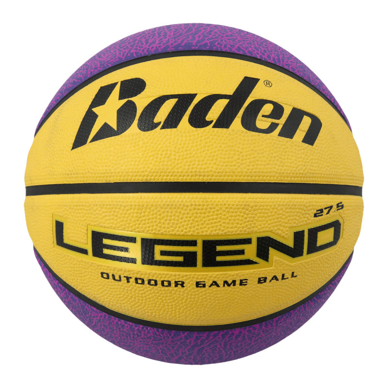 Ballon de basketball Baden Legend Jaune/Mauve T5
