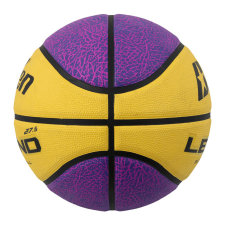 Ballon de basketball Baden Legend Jaune/Mauve T5
