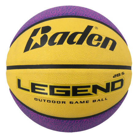 Ballon de basketball Baden Legend Jaune/Mauve T6