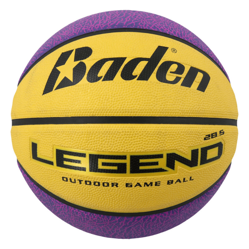 Ballon de basketball Baden Legend Jaune/Mauve T6