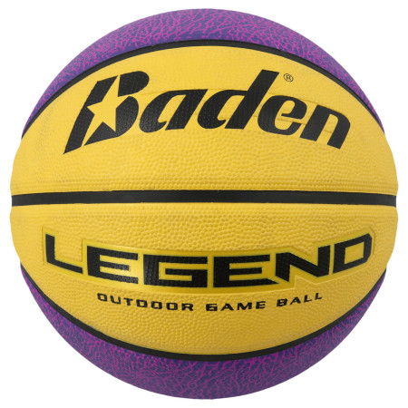 Ballon de basketball Baden Legend Jaune/Mauve T7