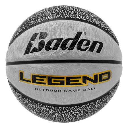 Ballon de basketball Baden Legend Gris/Noir T5
